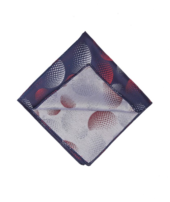 Комплект от три части папионка игла и кърпичка в бордо мъжки