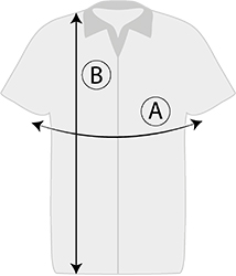 Мъжка бяла риза с къс ръкав на двойни черни ленти